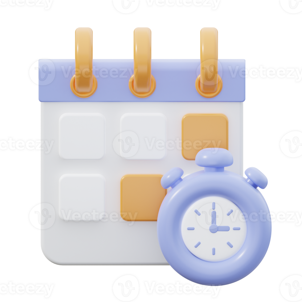 3D Schedule Illustration png