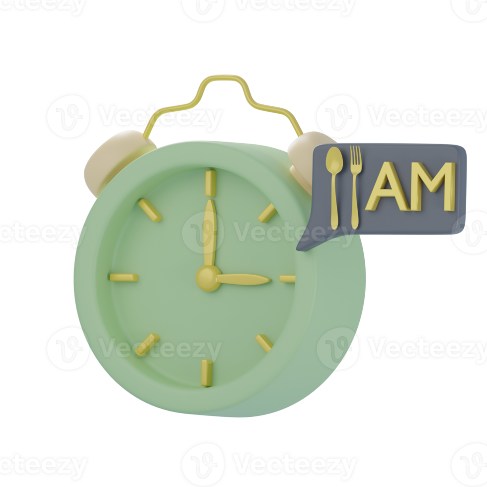 3D Suhoor Time Illustration png