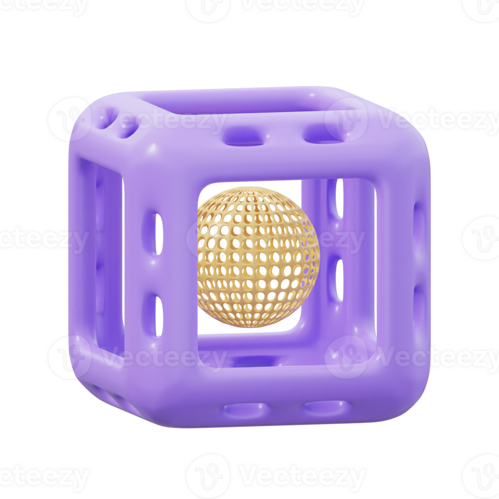 3D Wireframe Illustration png
