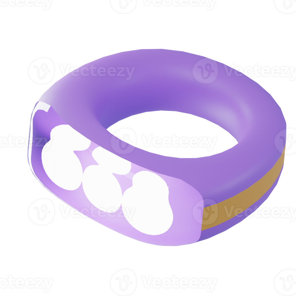 3D Wristband Ticket Illustration png