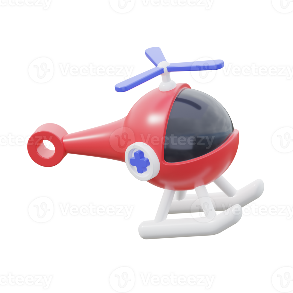 3D Air Ambulance Illustration png
