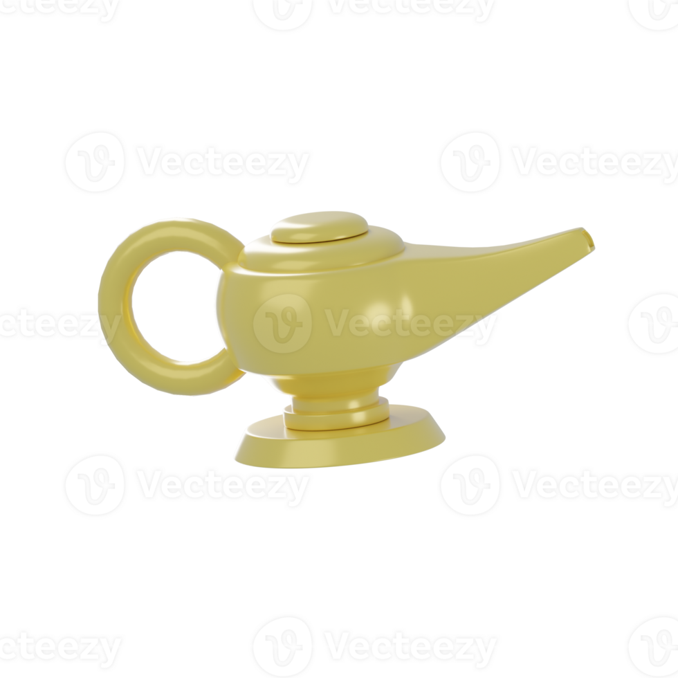 3D Arab Lamp Illustration png