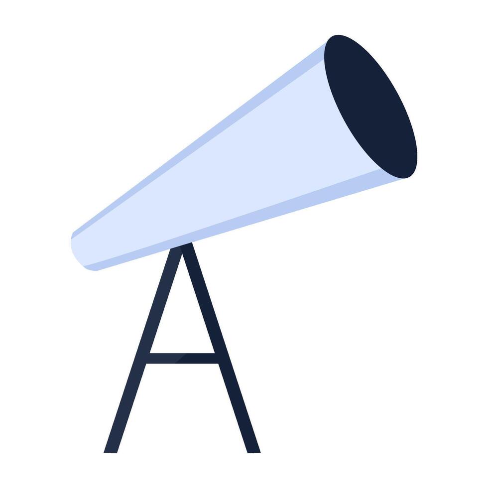 Astronomical Telescope For Observing Icon vector