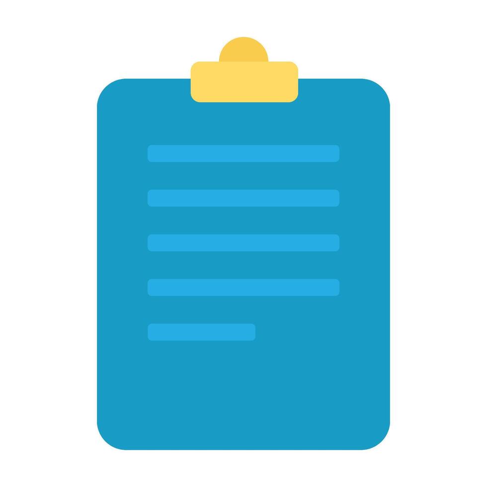 Folder Tablet With Fixing Clip Icon vector