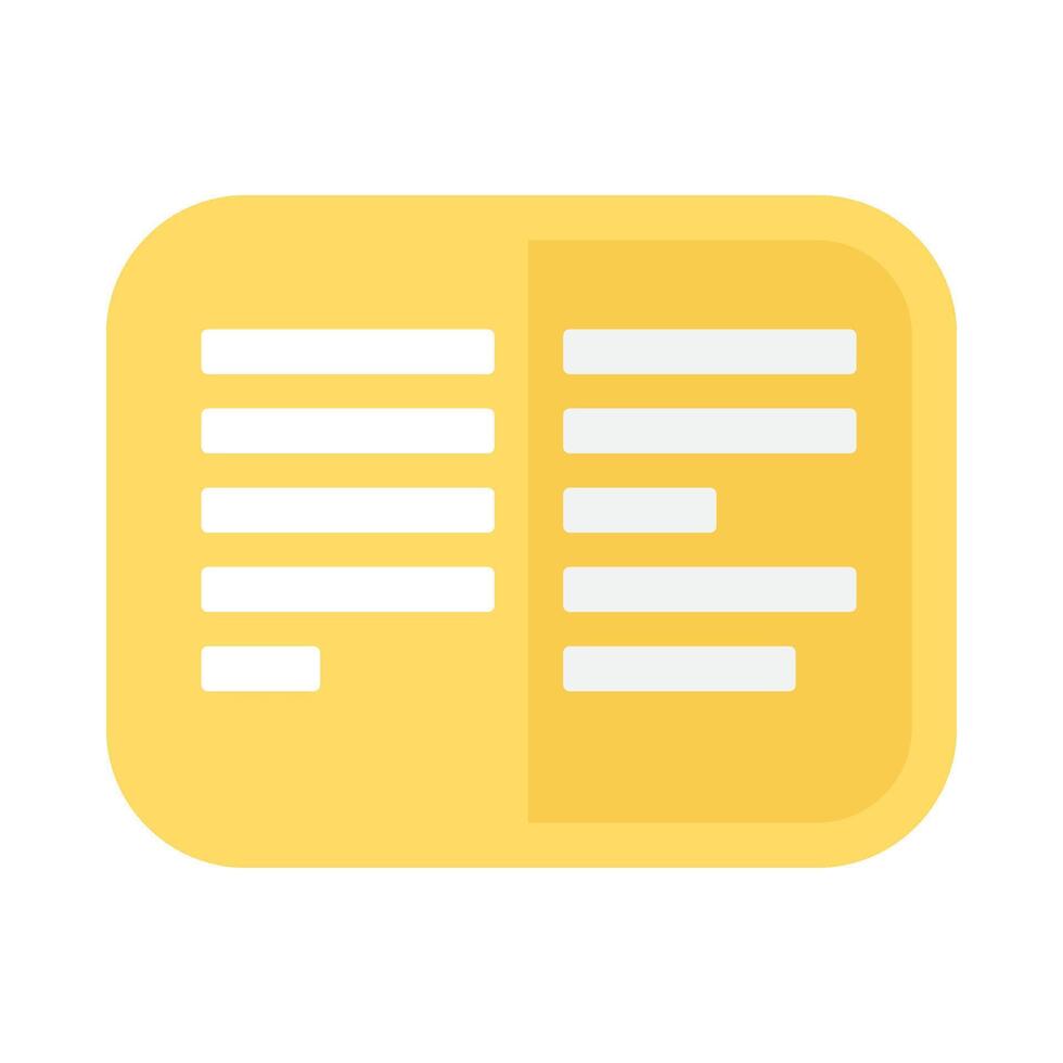 Symbol Of An Open Telephone Book Icon vector