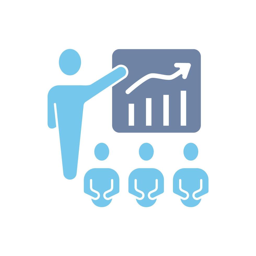 presentation concept line icon. Simple element illustration. presentation concept outline symbol design. vector
