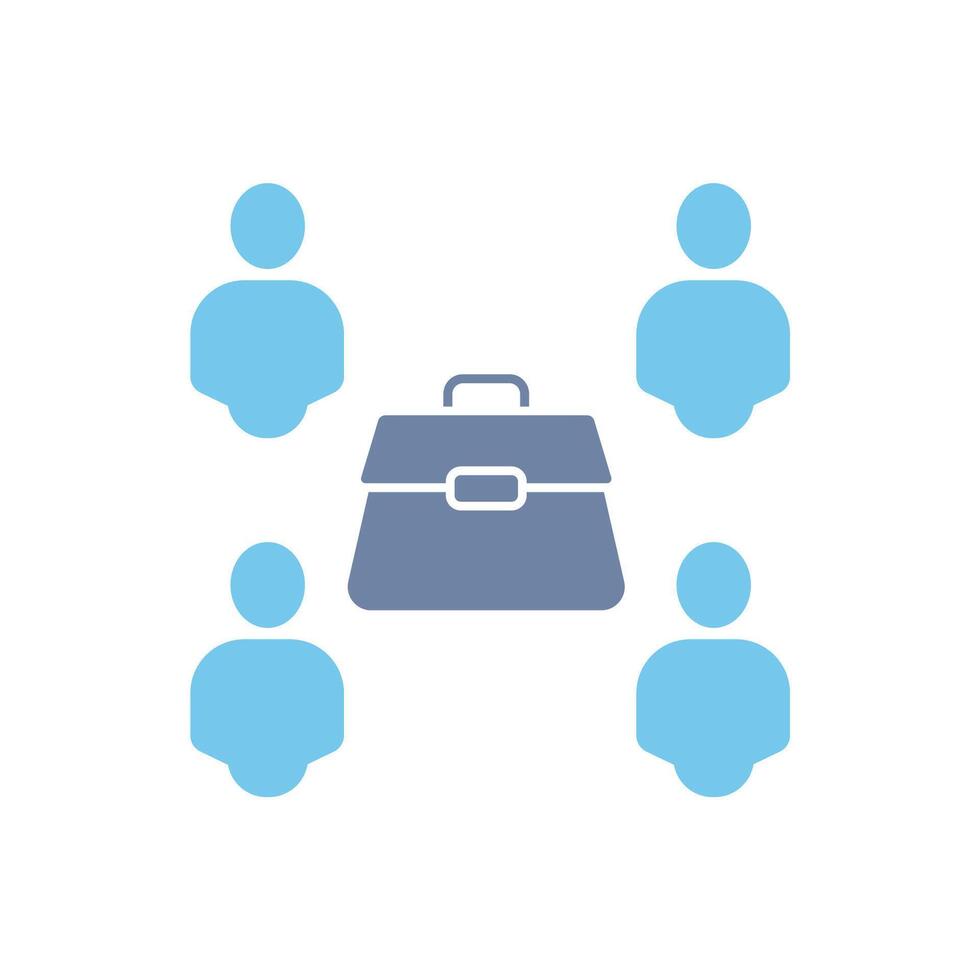 co worker concept line icon. Simple element illustration. co worker concept outline symbol design. vector