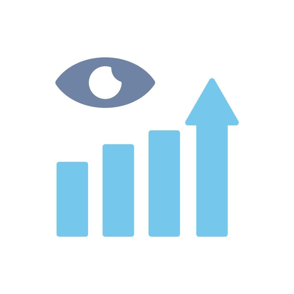 vision concept line icon. Simple element illustration. vision concept outline symbol design. vector