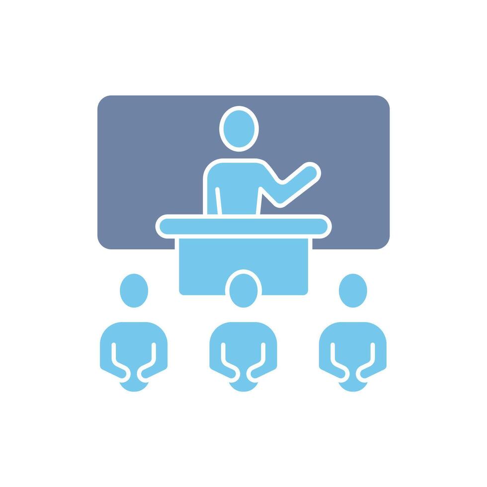 conference concept line icon. Simple element illustration. conference concept outline symbol design. vector