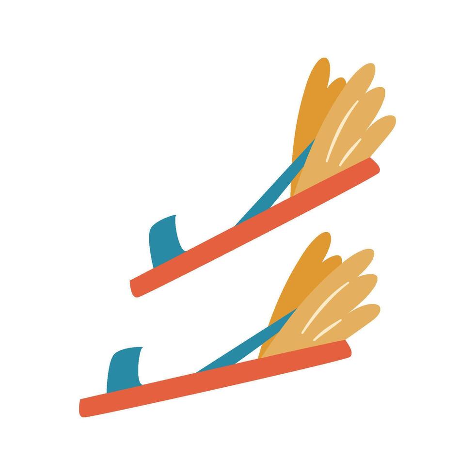 The mythical sandals of Hermes. The symbol of the Greek god. vector