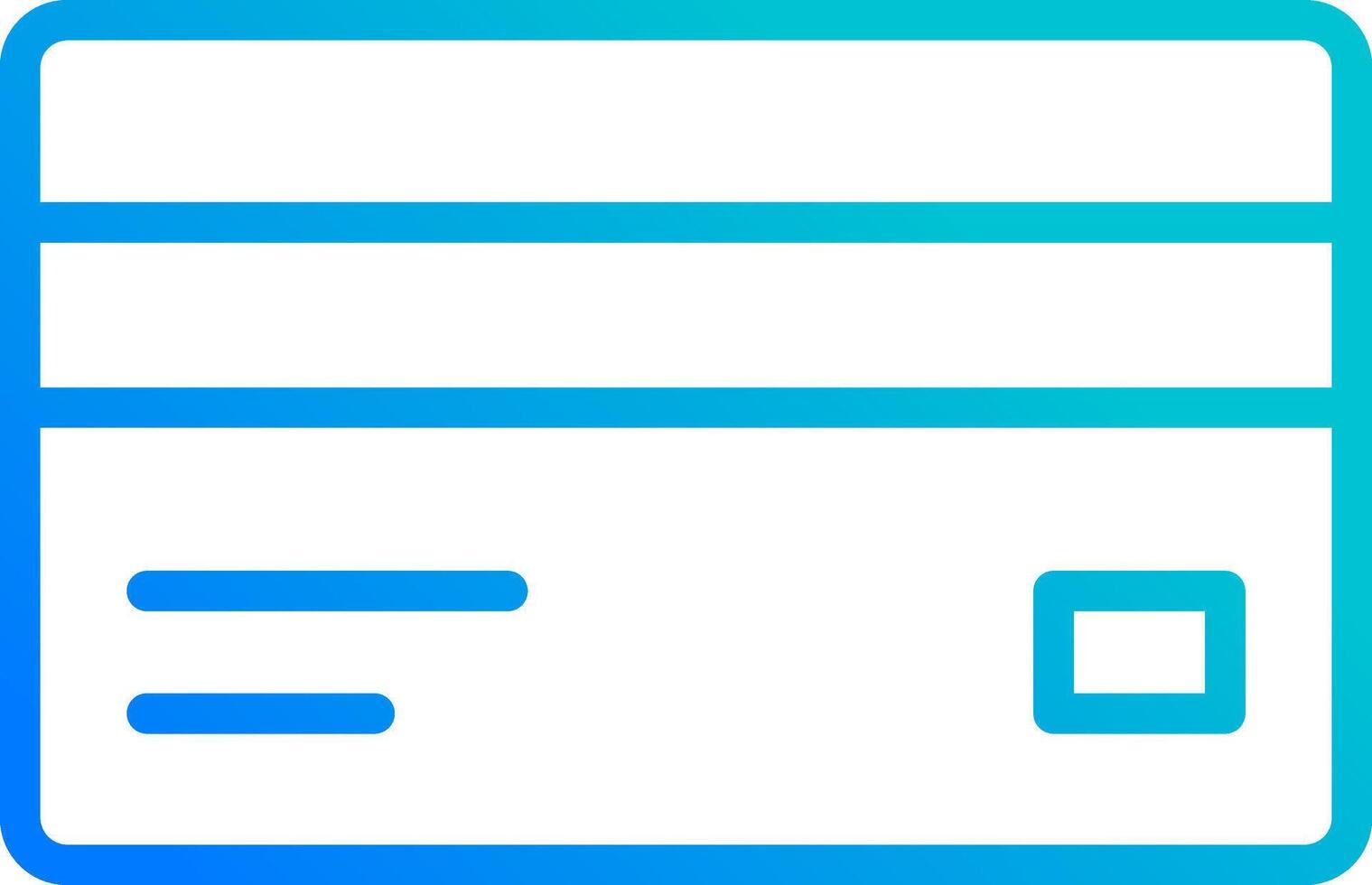 Credit Card Icon Back View vector