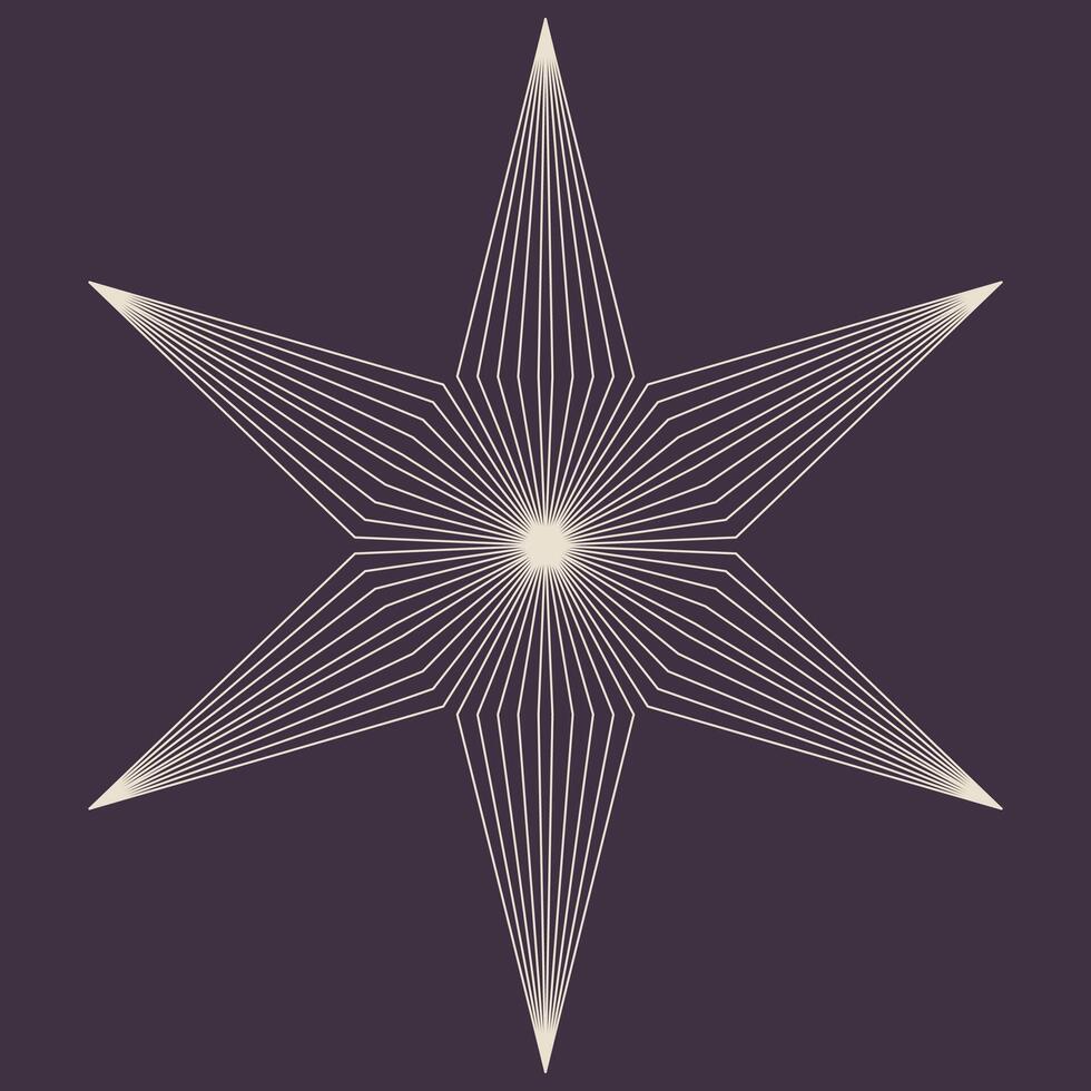snowflake shape contour vector