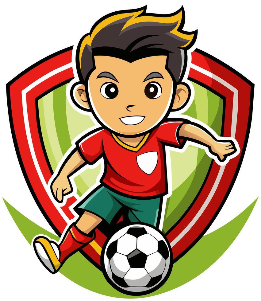 Portugal football player vector