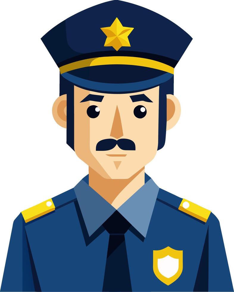 Police officer illustration vector