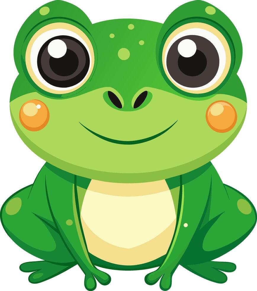 Cute Little frog illustration vector