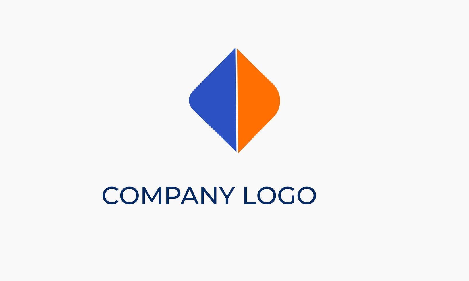 Double triangle Elegant and creative Logo for your Business vector