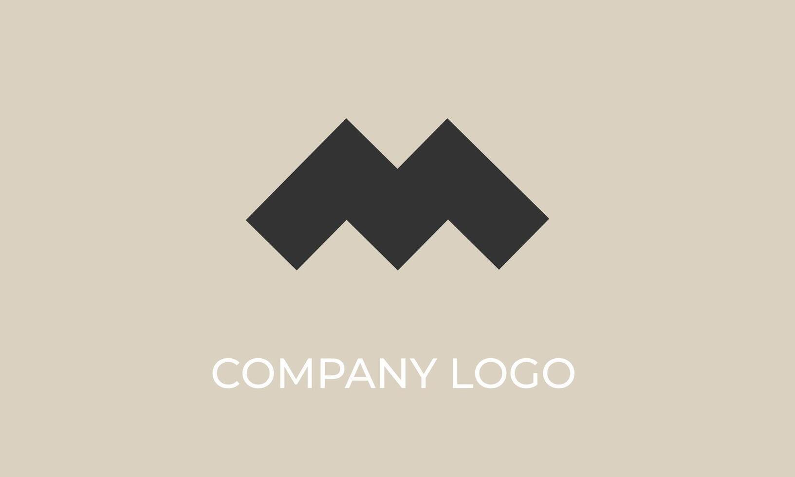 Brown M Elegant and creative Logo for your Business vector