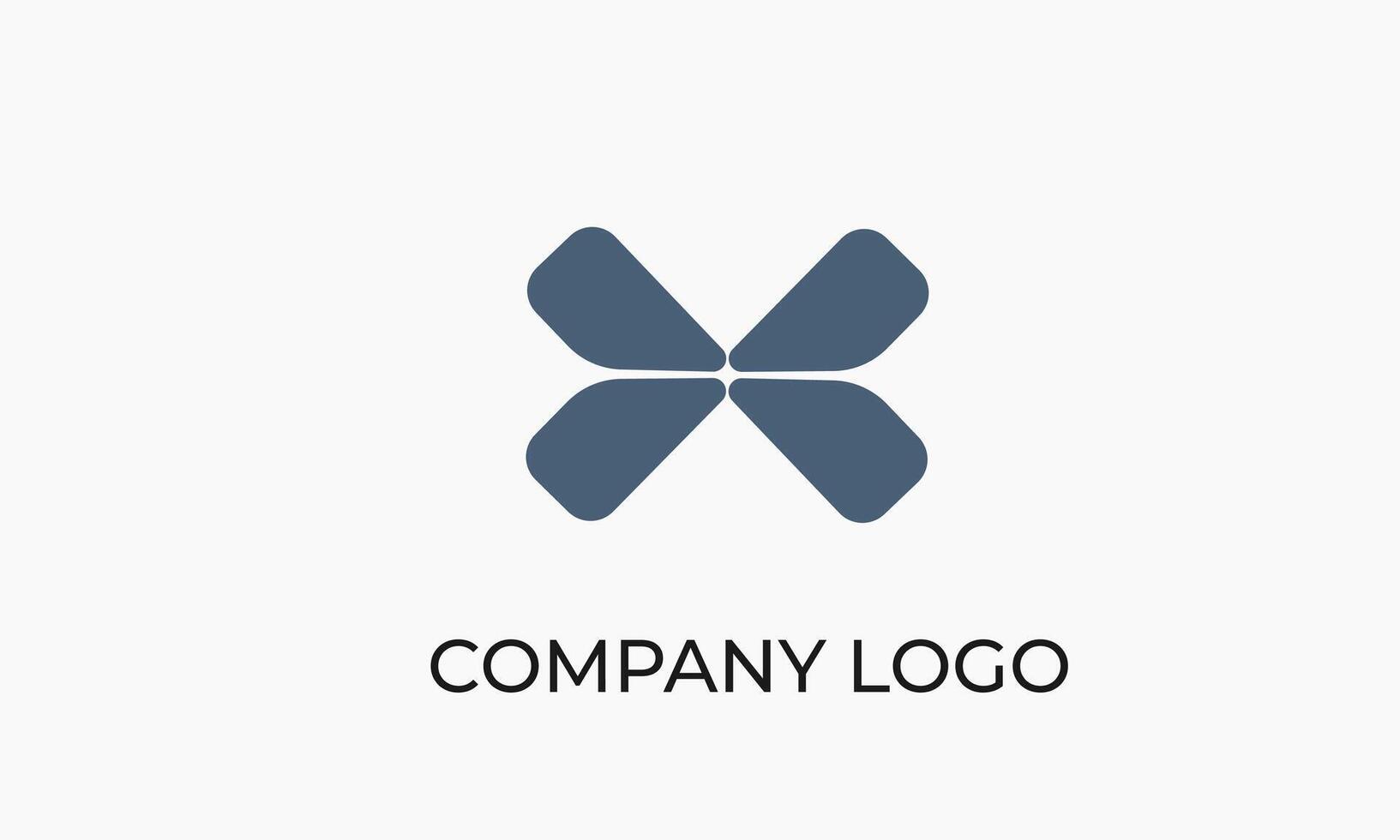 Grey butterfly Elegant and creative Logo for your Business vector