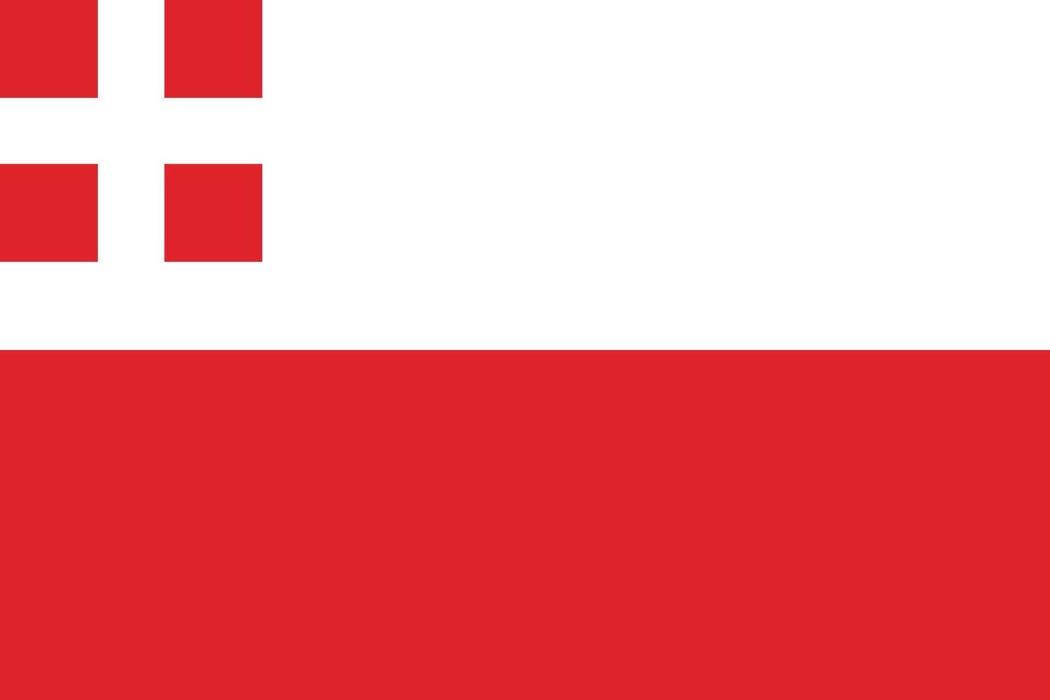 The flag of Utrecht, The Netherlands vector