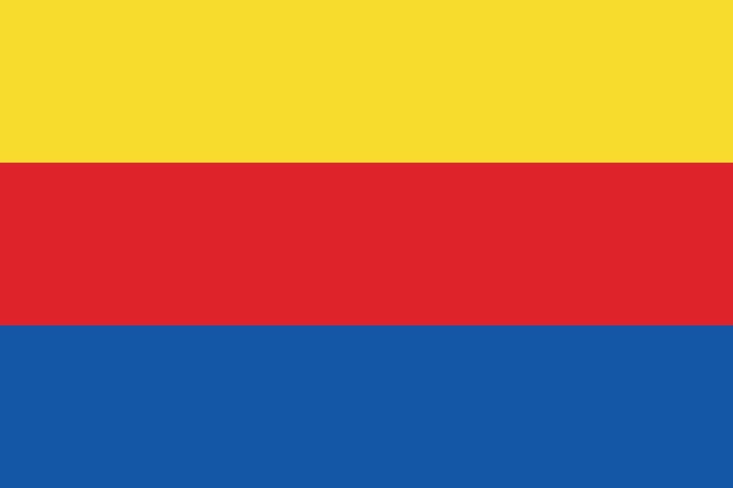 The flag of North Holland, The Netherlands vector