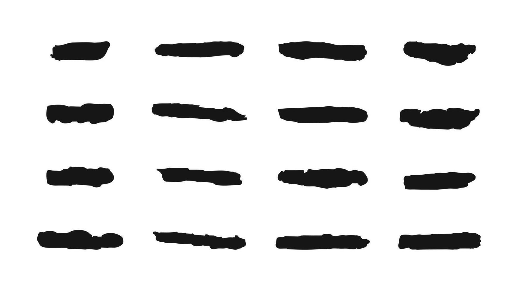 Artistic Texture brushes and blotches smears various shapes. For cover backgrounds and decorative accents for social media posters and websites. illustration. vector