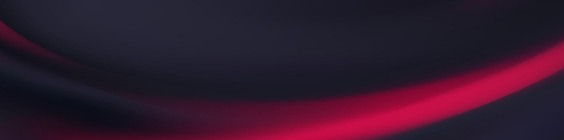 Abstract Dark Gradient Background with Curved Pink Line vector