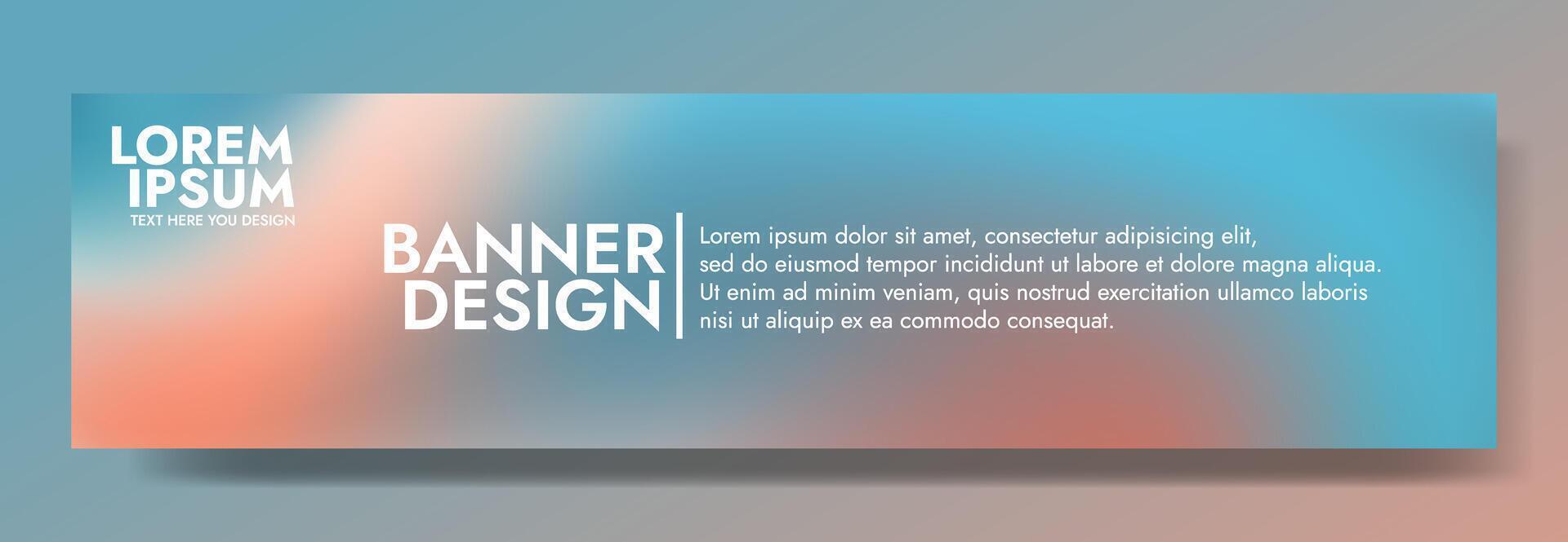 a background with blue and orange blurred color vector