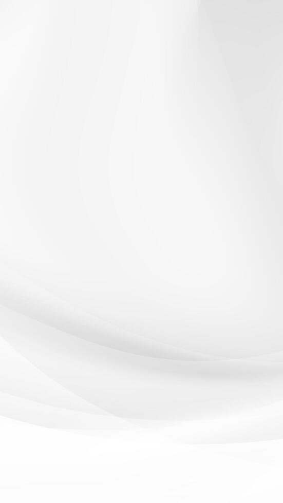Abstract White Background with Gentle Curved Lines vector