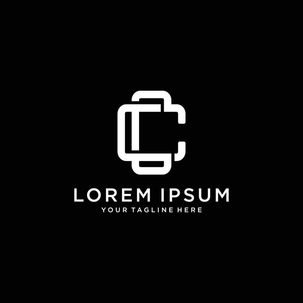 Initial CC Letter Logo Design Template. Monogram and Creative Alphabet CC Letters icon Illustration. vector