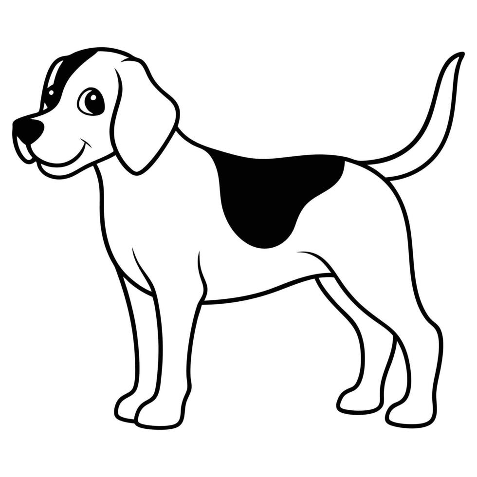cartoon cute sitting dog vector
