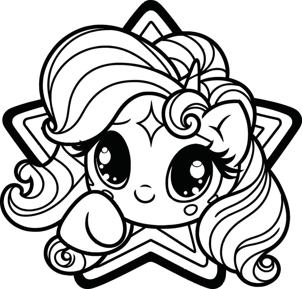 My little pony coloring pages vector