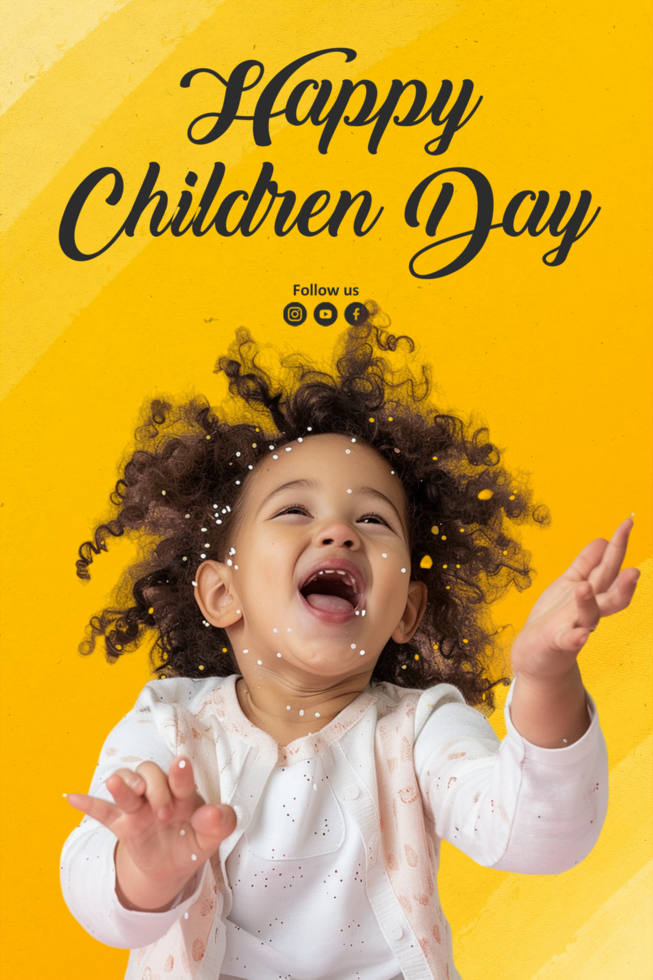 Happy Childrens Day Poster Design psd