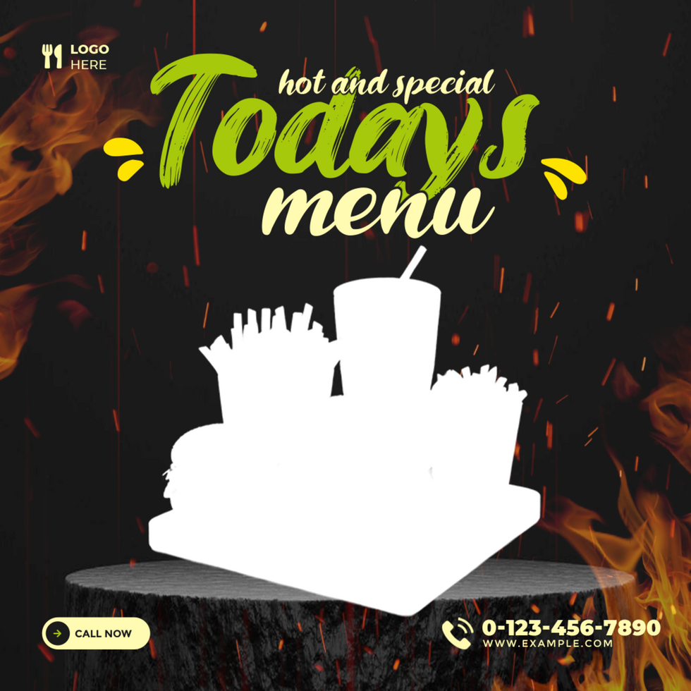 Hot and Special Food Menu Banner Template Design psd