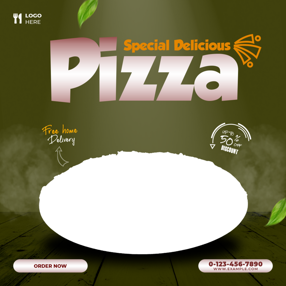 Special Pizza Food Menu Banner Template Design psd