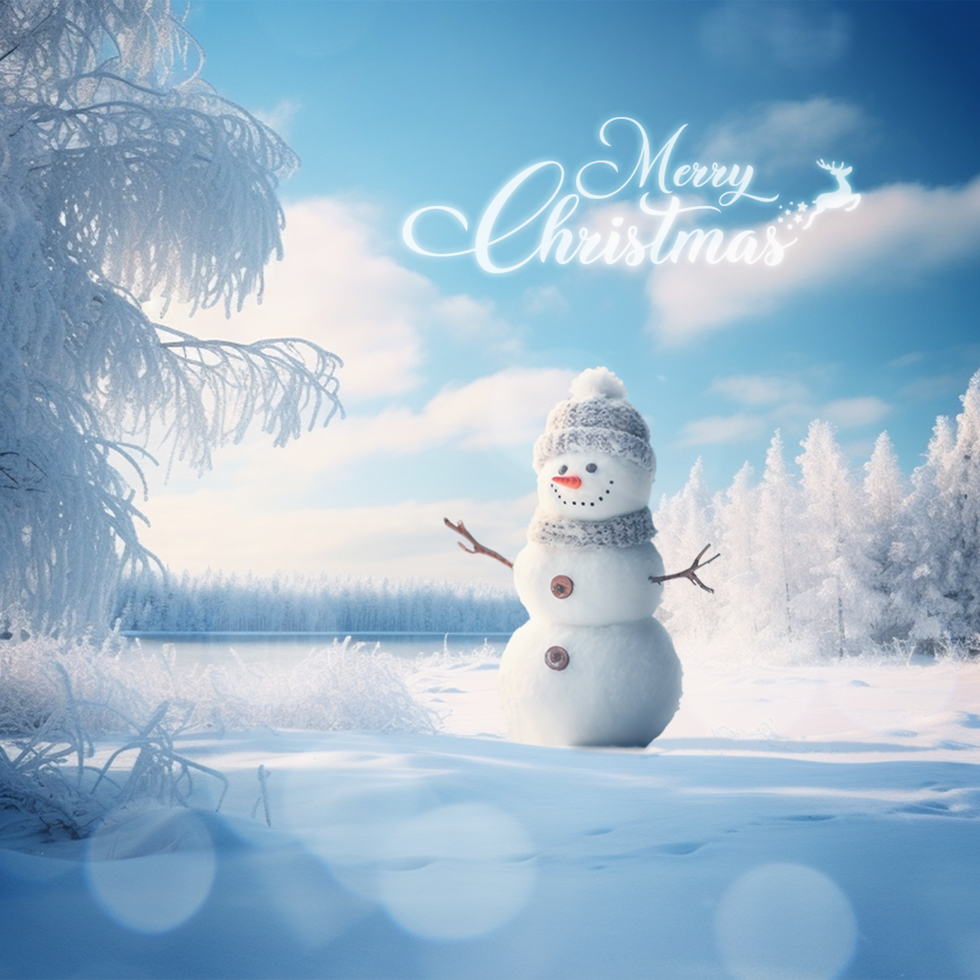 Mockup Design for Christmas Wishes in Square Size for Social media psd