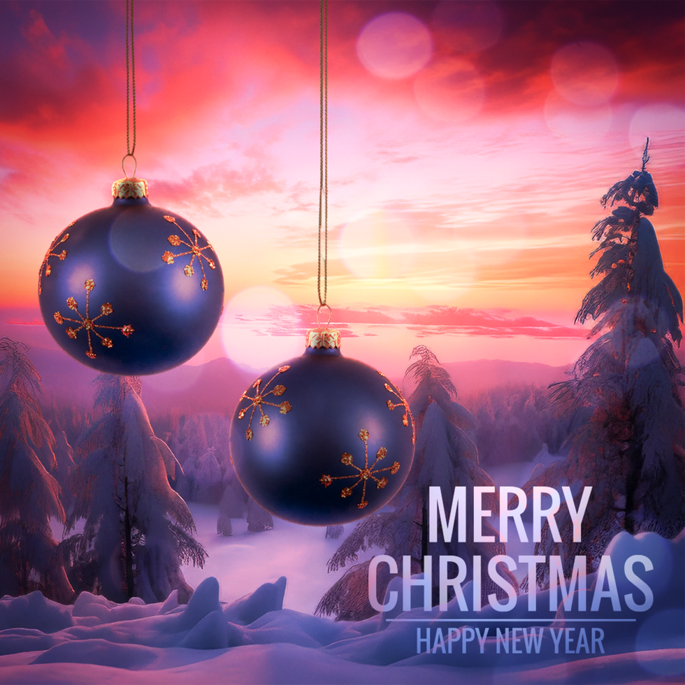 Mockup Design for Christmas Wishes in Square Size for Social media psd