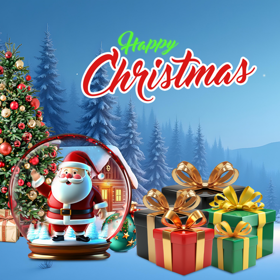 Mockup Design for Christmas Wishes in Square Size for Social media psd
