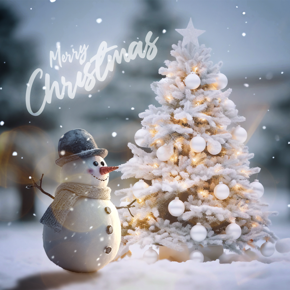 Mockup Design for Christmas Wishes in Square Size for Social media psd