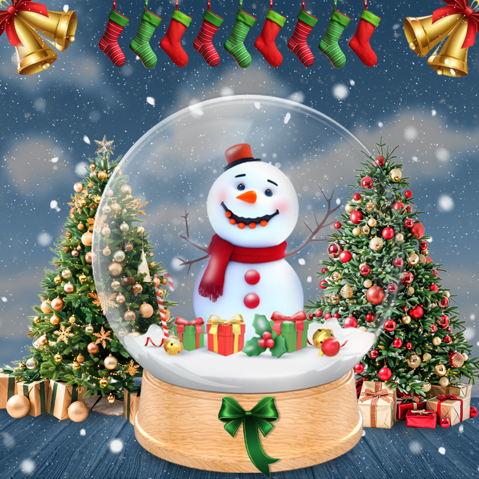 Mockup Design for Christmas Wishes in Square Size for Social media psd