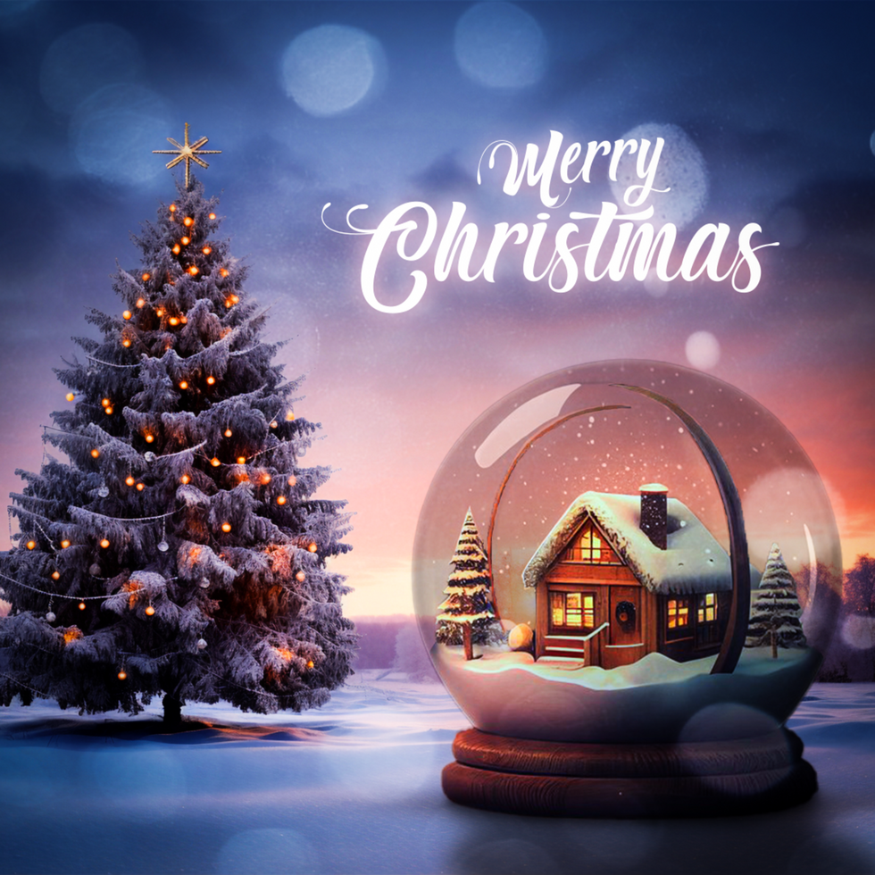 Mockup Design for Christmas Wishes in Square Size for Social media psd