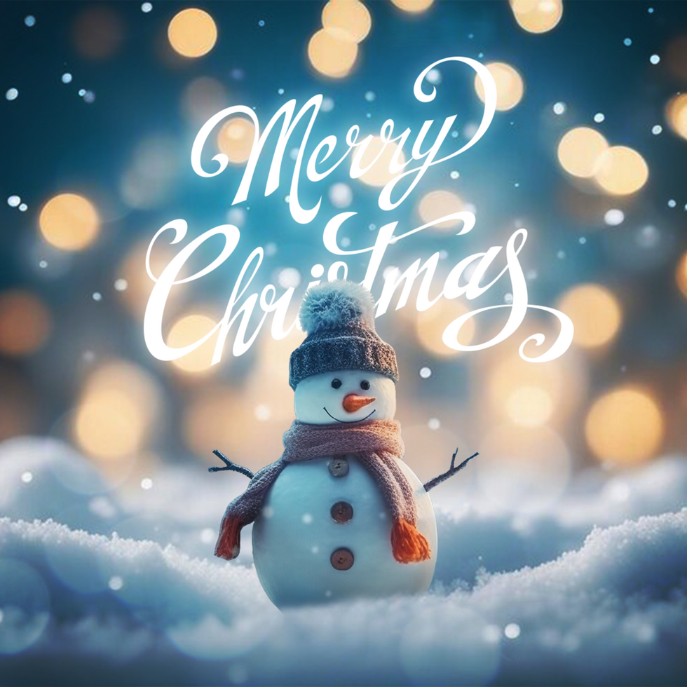 Mockup Design for Christmas Wishes in Square Size for Social media psd
