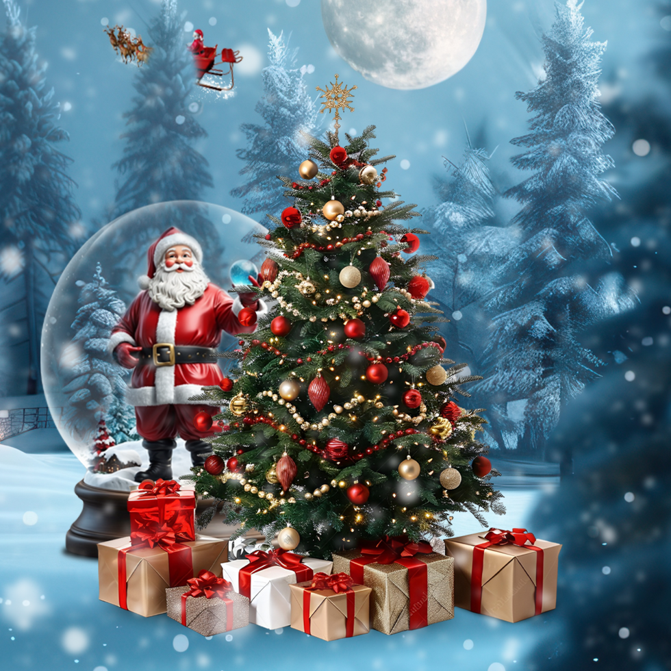 Mockup Design for Christmas Wishes in Square Size for Social media psd