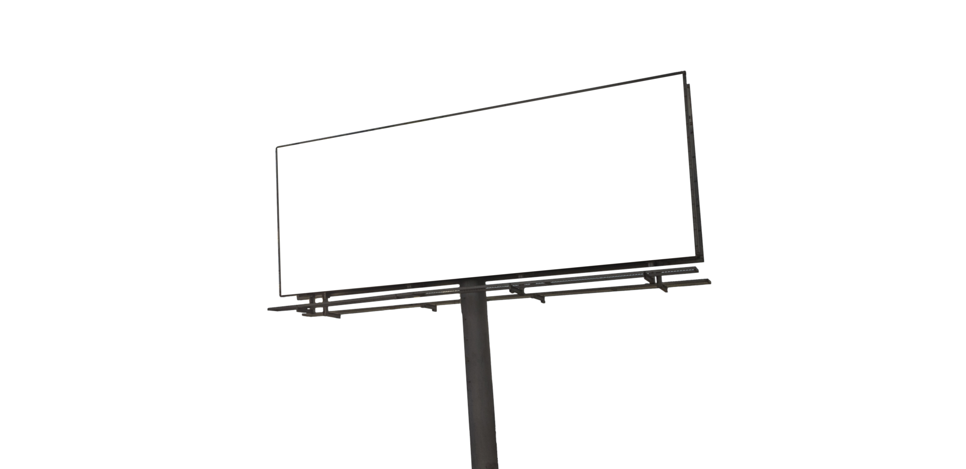 Empty Billboard Isolated for Template Design Social Media psd