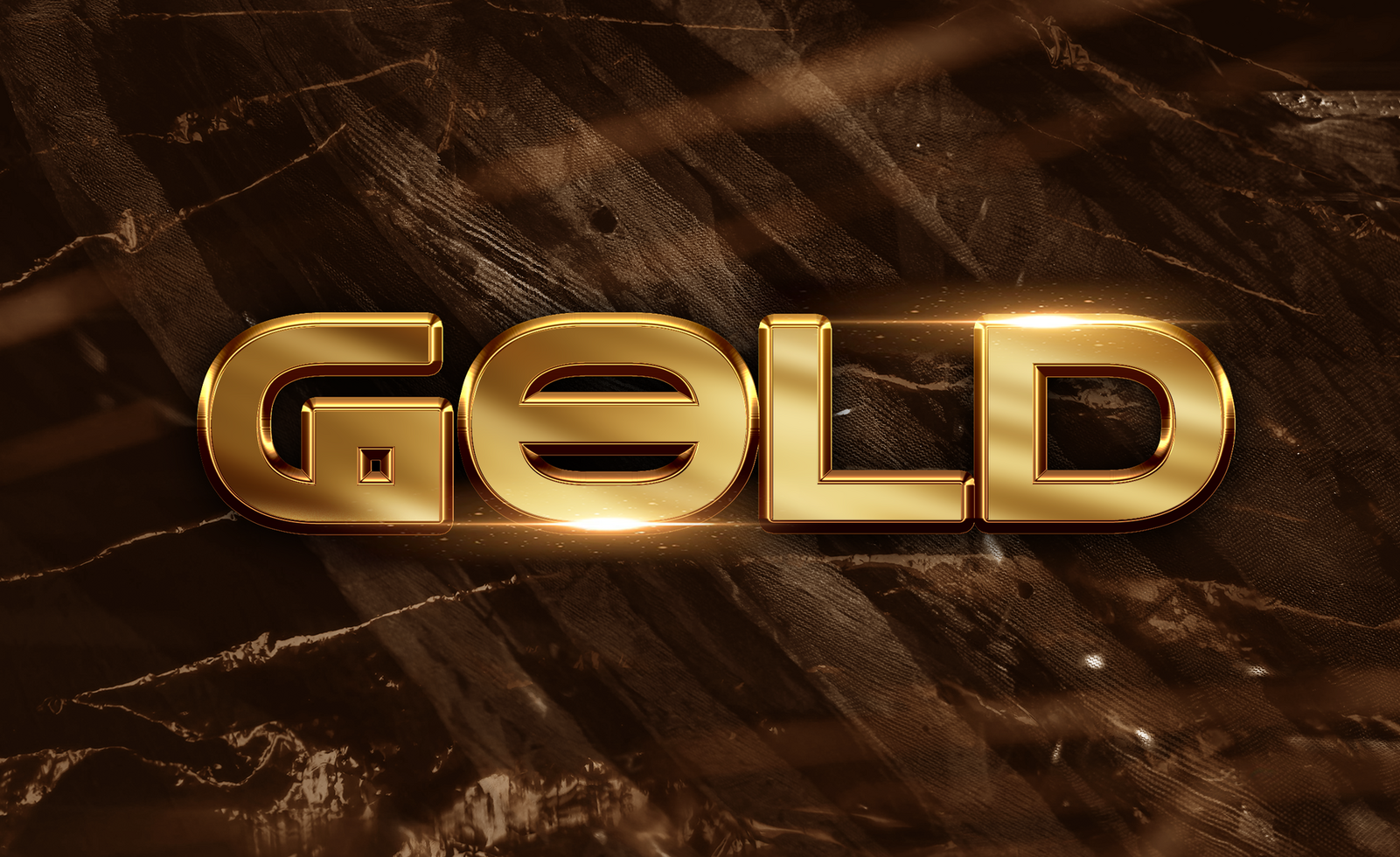 Gold Text Effect Template psd