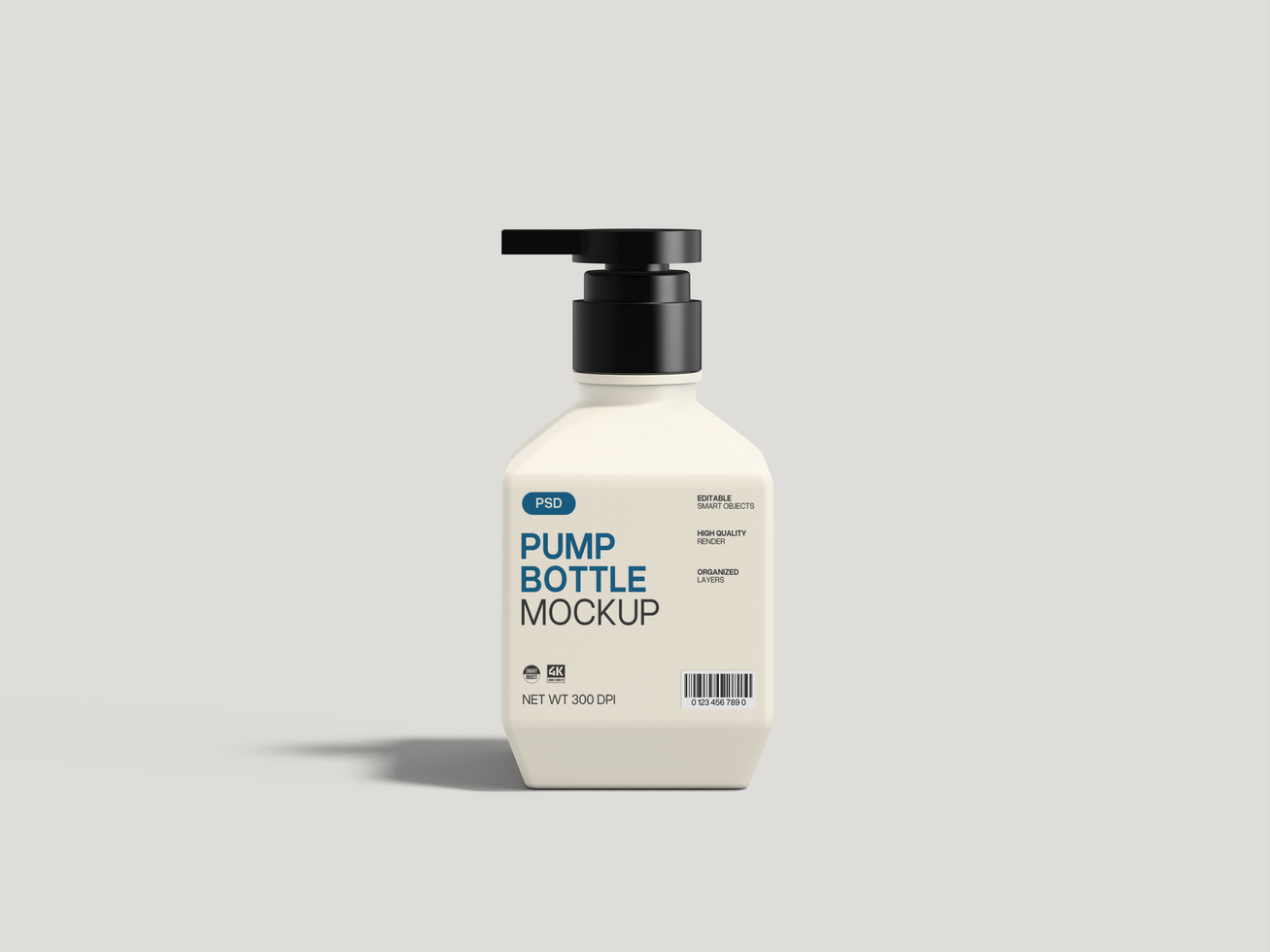 Pump Bottle Mockup psd