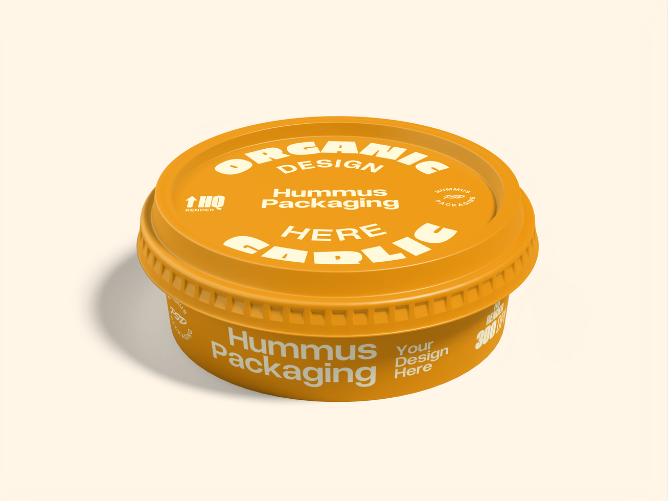 Cylinder Empty Plastic Container Mockup psd