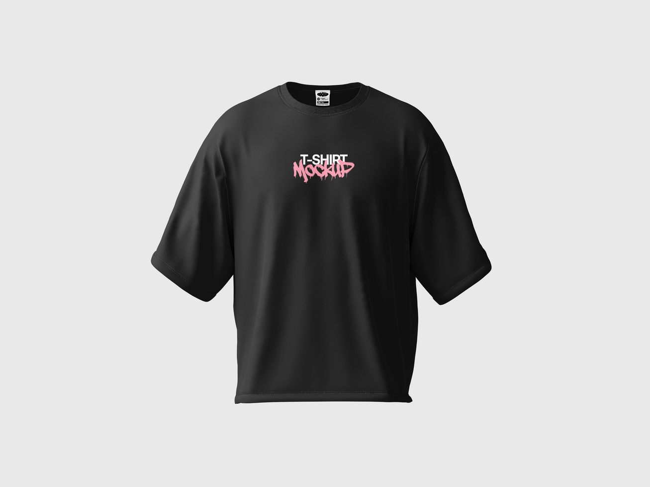 Front View T-Shirt Mockup 3D Render psd