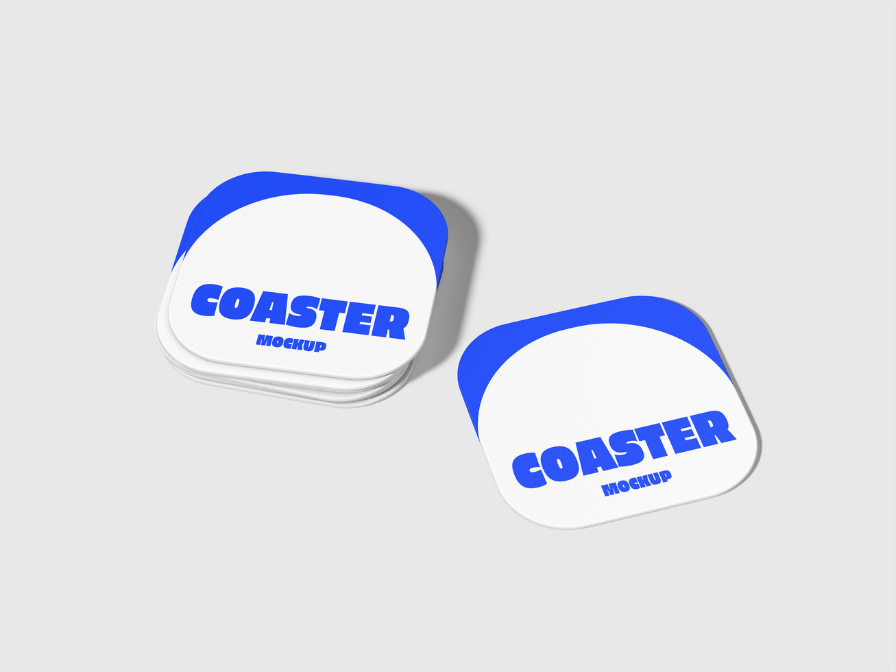 Coaster 3D Mockup psd