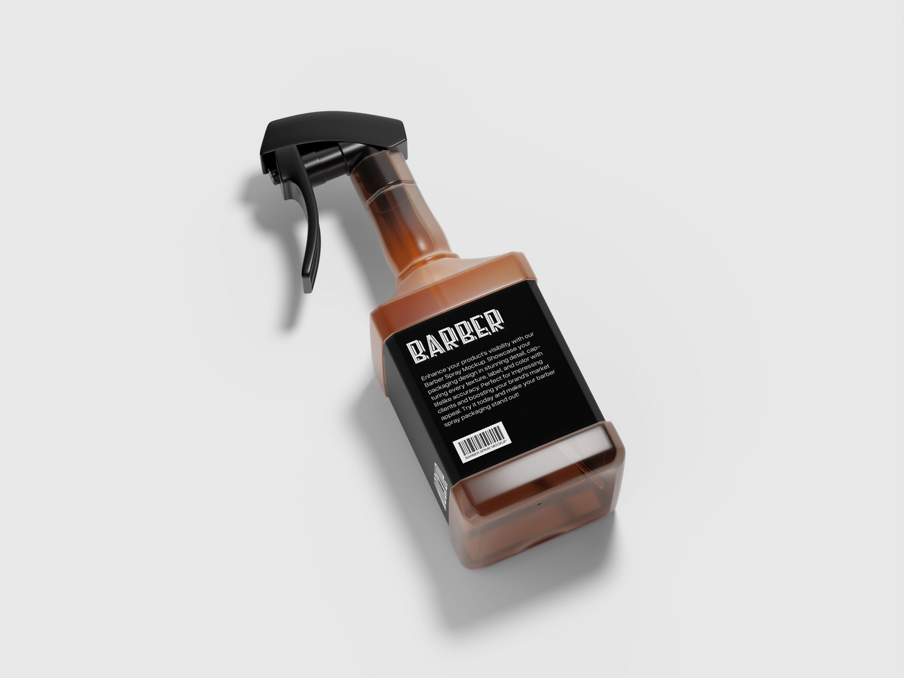Spray Bottle Mockup 3D Render psd