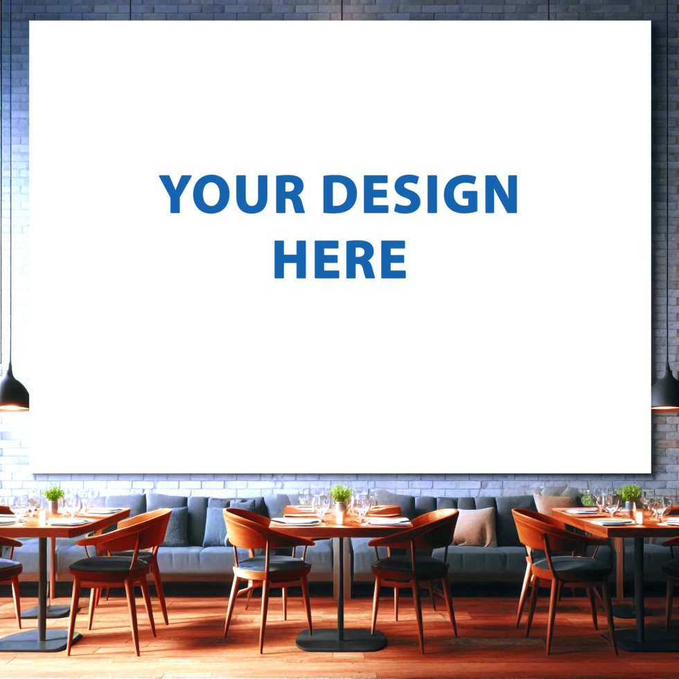Elegant Restaurant Menu Mockup with Wooden Background psd